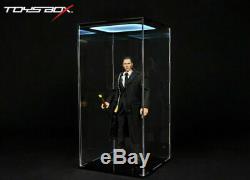 1/6 LED Toys Box Transparent Display Box Dust Proof Case Fit 12 Action Figure
