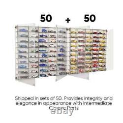 1/64 Hot Wheels, Matchbox, Diecast Car Display Case with acrylic doors 2x50 Cars