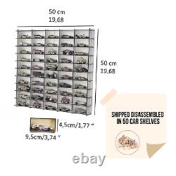 1/64 Hot Wheels, Matchbox, Diecast Car Display Case with acrylic doors 2x50 Cars