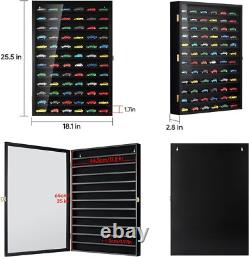 1/64 Scale Car Display Case Wall Mounted Cabinet 12 Shelf Fit Matchbox Hot Wheel