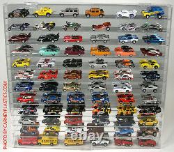 1/64 scale Display Case compatible with Hot Wheels 84 Car UNDIVIDED SHELF