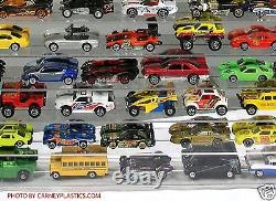 1/64 scale Display Case compatible with Hot Wheels 84 Car UNDIVIDED SHELF