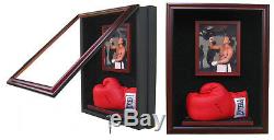 1 BOXING GLOVE WITH 8x10 PHOTO DISPLAY CASE MAH/BLACK FAN FAVORITE