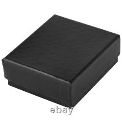 10/50/100pcs Black Cardboard Elegant Cases Pocket Watch Boxes Display 873cm