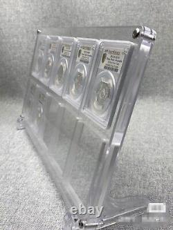 10 Grids Acrylic Display Frame Show Case Storage Box For NGC/PCGS/ICG Holder