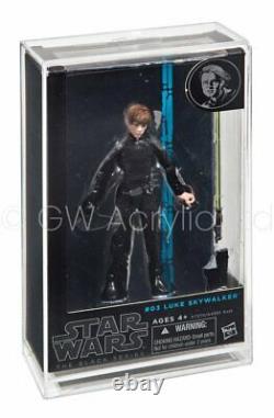 10 x GW Acrylic Display Cases 6 Star Wars Black Series Boxed (AVC-001)