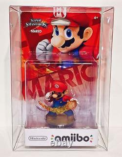 100 Box Protectors For NINTENDO AMIIBO Original Size Only! Clear Display Cases