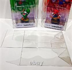 100 Box Protectors For NINTENDO AMIIBO Original Size Only! Clear Display Cases