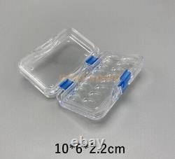 100 PCS Denture Cases Dental Veneers Hinged Display Jewelry Storage Box Membrane