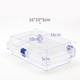 100 Pcs Denture Cases Dental Veneers Hinged Display Jewelry Storage Box Membrane