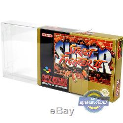 100 x Box Protectors for SNES N64 Game Super Nintendo 0.5mm Plastic Display Case