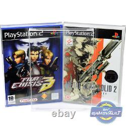 100 x PS2 Game Box Protectors STRONG 0.4mm Plastic Display Case for PlayStation