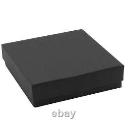 1002005001000Pcs BLACK JEWELRY BOXES BLACK COTTON FILLED BOXES GIFT BOXES