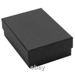 1002005001000Pcs BLACK JEWELRY BOXES BLACK COTTON FILLED BOXES GIFT BOXES