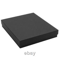 1002005001000Pcs BLACK JEWELRY BOXES BLACK COTTON FILLED BOXES GIFT BOXES