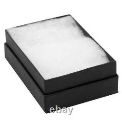 1002005001000Pcs BLACK JEWELRY BOXES BLACK COTTON FILLED BOXES GIFT BOXES