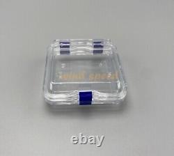 100PC Hinged Display Box Jewelry Box Membrane Denture False Teeth Case 10X10X4cm