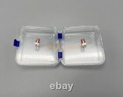 100PC Hinged Display Box Jewelry Box Membrane Denture False Teeth Case 10X10X4cm