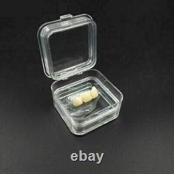 10Pcs Hinged Display Box Acrylic Membrane Case Storage Jewelry Chip Shockproof