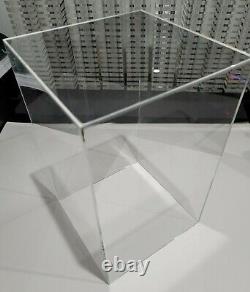 12.5 x 6.5 x 6.5 Clear Acrylic Display Box w BASE Showcase Store Hot Toys 1/6