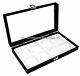 12 Glass Top Lid White 8 Space Organizer Display Boxes Cases Bangle Pins Medals