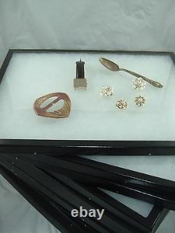 12 jewelry display case riker mount display box shadow collection 8 X 12 7/8
