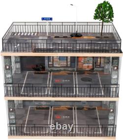 124 Scale Diecast Model Car Display Cabinet Made of Wood and Acrylic New