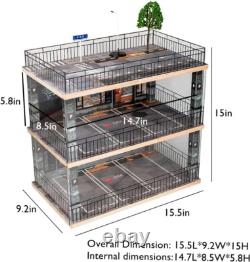 124 Scale Diecast Model Car Display Cabinet Made of Wood and Acrylic New