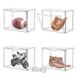 12PCS Acrylic Display Case, Display Cases for Collectibles, Purse Storage Org
