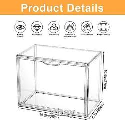 12PCS Acrylic Display Case, Display Cases for Collectibles, Purse Storage Org
