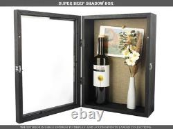 12x17 Extra Deep Shadow Box, Large Shadow Boxes Display Cases with Lock, f