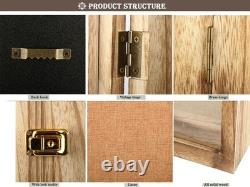 12x17 Extra Deep Shadow Box, Large Shadow Boxes Display Cases with Lock, for D