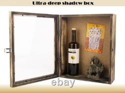 12x17 Extra Deep Shadow Box, Large Shadow Boxes Display Cases with Lock, for D