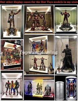 14 Acrylic Display Box for Hot Toys 1/6 Scale Iron Man with LED lighting