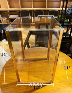 14 Acrylic Display box or case for 1/6 Scale model or figure Metal frame prop