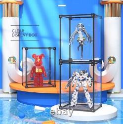 14 Acrylic Display case Box For Gundam MG Action Figure with magnetic door