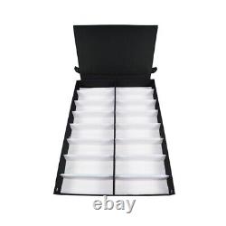 144 Pcs Sunglass Eyeglasses Display Case Sample Box Travel Trolley Case Storage