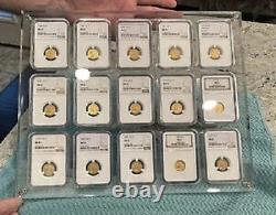 15 Grids Acrylic Display Case Crystal Frame for NGC/PCGS/ICG/ANACS Mixed Holders