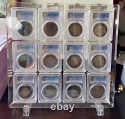 15 Grids Acrylic Display Case Crystal Frame for NGC/PCGS/ICG/ANACS Mixed Holders