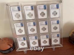 15 Grids Acrylic Display Case Crystal Frame for NGC/PCGS/ICG/ANACS Mixed Holders