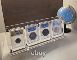 15 Grids Acrylic Display Case Crystal Frame for NGC/PCGS/ICG/ANACS Mixed Holders