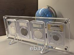 15 Grids Acrylic Display Case Crystal Frame for NGC/PCGS/ICG/ANACS Mixed Holders