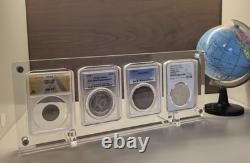 15 Grids Acrylic Display Case Crystal Frame for NGC/PCGS/ICG/ANACS Mixed Holders