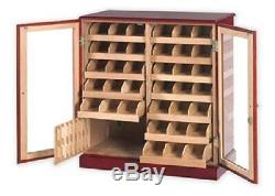 1500 Cigar Humidor Commercial Display Case Cherry Finish Cabinet up to 75 boxes