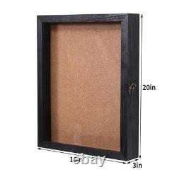 16x20 Shadow Box, Extra Large Shadow Boxes Display Cases with Door for Keepsa