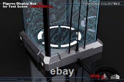 17 Rotating LED Acrylic Display Case Box Base for Hot Toys 1/6 figure