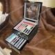 17 Slot Wood Flip Fountain Pen Storage Box Pen Display Organizer Collector Case