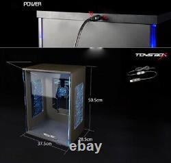 19.5 LED Acrylic Display Case Box For Hot Toys Iron Monger 1/6 Figure