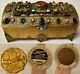 1915 Worlds Fair Ppie La Tausca Brass Ormolu Jeweled Casket Jewelry Vanity Box