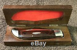 1971 CASE XX P172 9-Dot BUFFALO Hand Made Pakkawood Bulldog Knife withDisplay Box